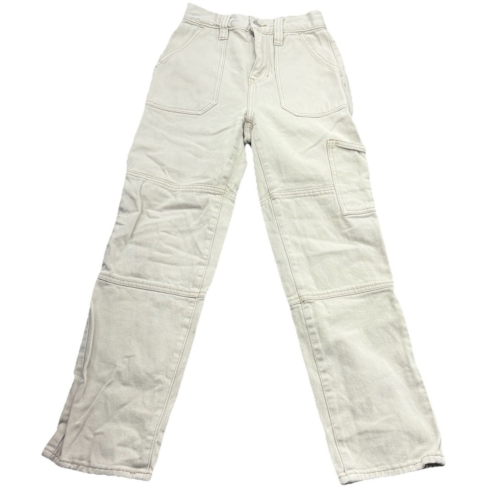 Pacsun Women's Beige Cotton Cargo Pants Size 24